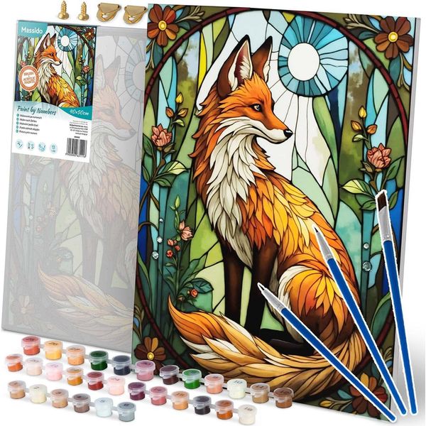 Pittura Per Numeri 40X50 Cm Massido Fox-image