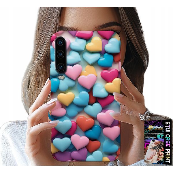 Custodia Per Huawei P30 - Cuori Colorati Personalizzabili-image