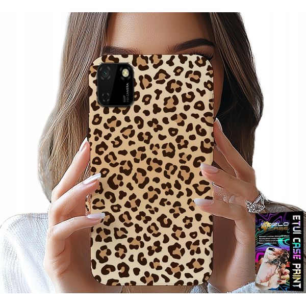 Custodia Per Huawei Y5P - Retro In Stampa Leopardata Modelli Femminili Alla Moda-image
