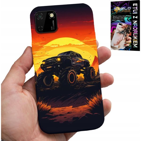 Custodia Per Huawei Y5P - Monstertruck, Camion, Design + Vetro-image