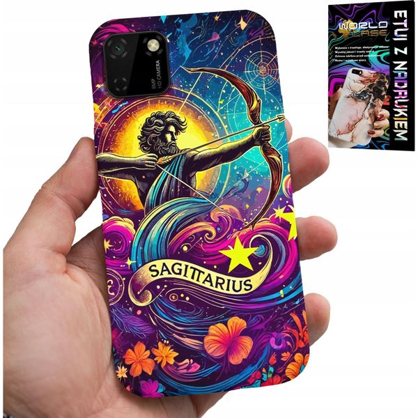 Custodia Per Huawei Y5P - Segno Zodiacale, Dorso Astronomico Sagittario-image