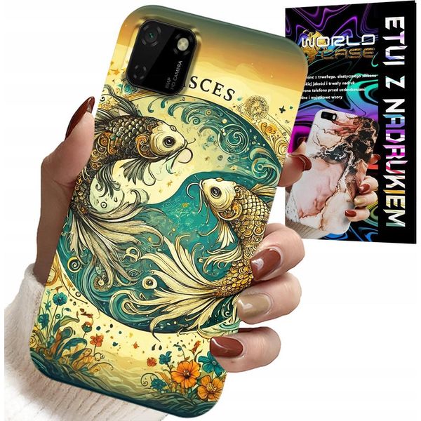 Custodia Per Huawei Y5P - Segno Zodiacale, Astronomia Pesci + Lamina-image