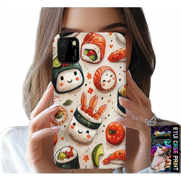 Custodia Per Huawei Y5P - Custodia Per Sushi Dolce E Sorridente-image