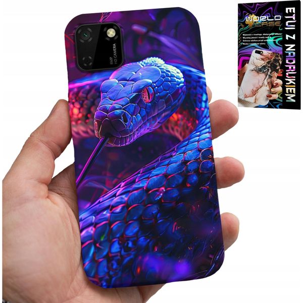 Custodia Per Huawei Y5P - Serpente Cobra Serpente A Sonagli Custodia Rettile + Pellicola-image