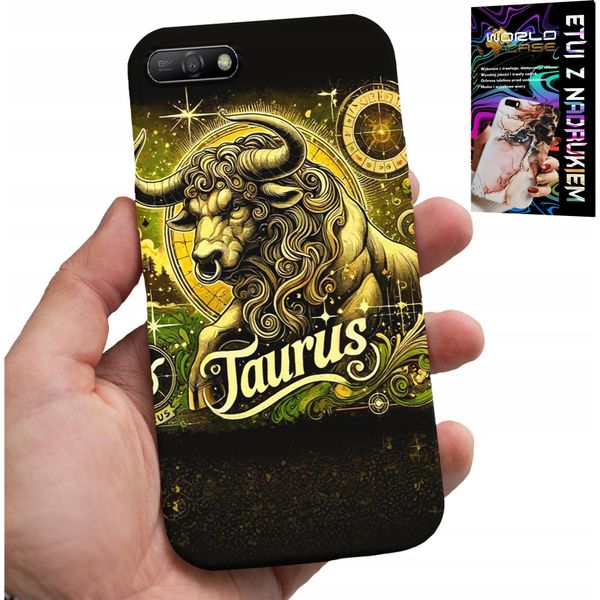 Custodia Per Huawei Y6 2018 - Custodia Astronomia Toro Segno Zodiacale-image