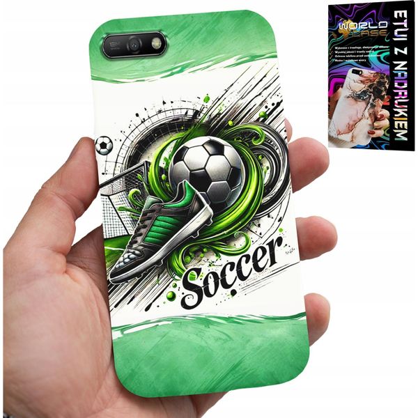 Custodia Per Huawei Y6 2018 - Calcio, Custodia Calcio + Vetro-image