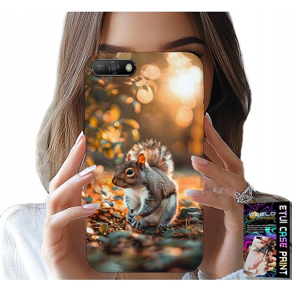 Custodia Per Huawei Y6 2018 - Simpatico Scoiattolo, Custodia Con Motivo Personalizzato-image
