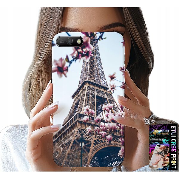 Custodia Per Huawei Y6 2018 - Parigi Torre Eiffel Bei Posti Indietro-image
