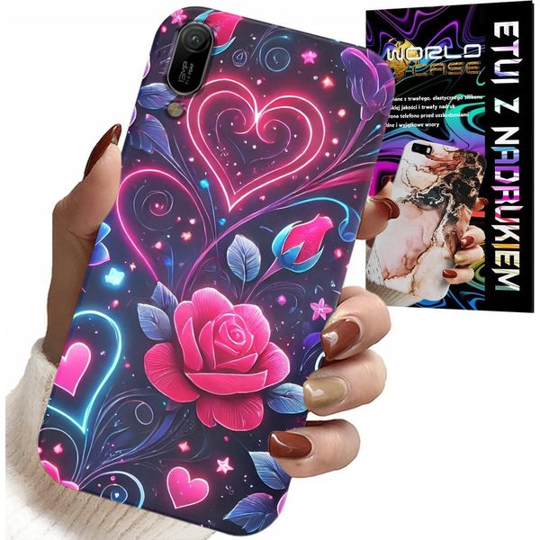 Custodia Per Huawei Y6 2019 - Cuore, Rosa, Custodia Teen + Vetro-image