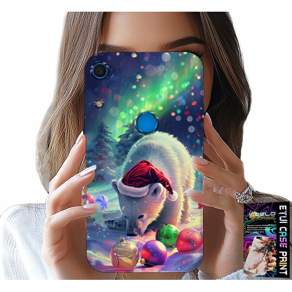 Custodia Per Huawei Y6S - Custodia Con Orsetti Natalizi + Pellicola-image