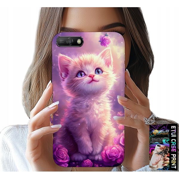 Custodia Per Huawei Y6 2018 - Simpatico Gatto, Gatto, Disegni Con Animali-image