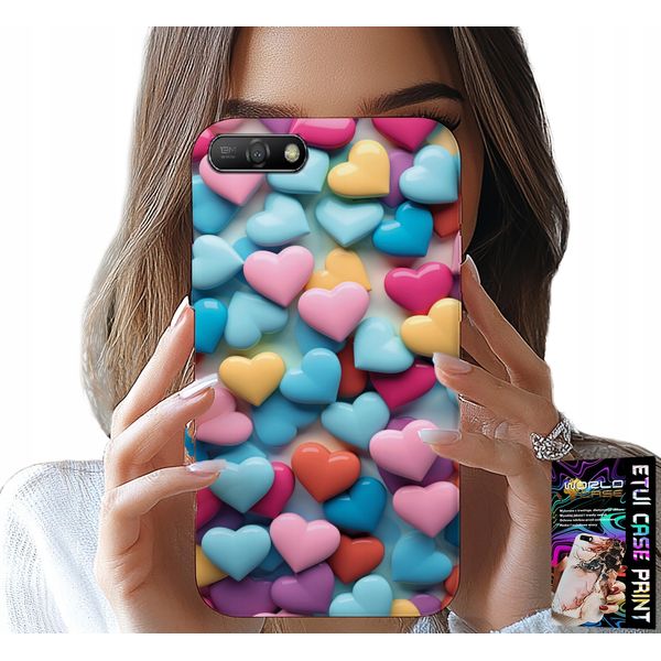 Custodia Per Huawei Y6 2018 - Cuori Colorati Personalizzabili-image