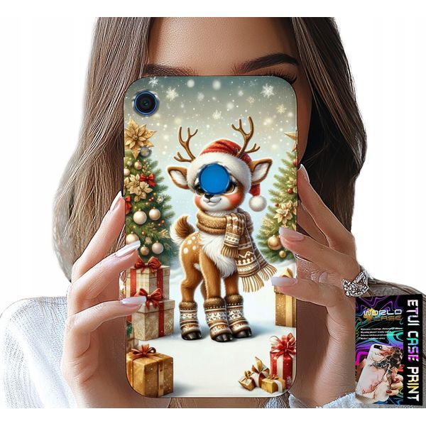 Custodia Per Huawei Y6S - Renna, Disegni Natalizi + Vetro-image