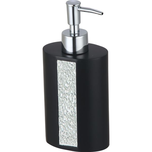Msv Distributore Di Sapone "Luanda"" Distributore Di Sapone Liquido, Capacità 8,6 X 6 X 16,5 Cm - Nero"-image