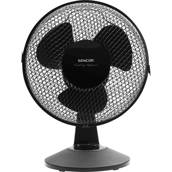 Sencor Sfe 2311BK Ventilatore Da Tavolo, 2 Velocità, Diametro Pale 23 Cm, Angolo Di Inclinazione Regolabile, Potenza 30 W-image