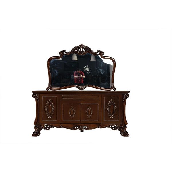 Credenza Con Specchio Scaffale Cassettiera Credenze Credenza Cassettiera Legno-image