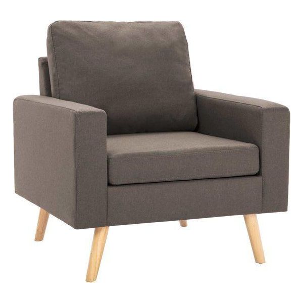Vidaxl Poltrone Poltrone Poltroncine Poltrone Poltrone Lounge Chair Poltrone Poltrone Mobili Divani Tessuto Taupe-image