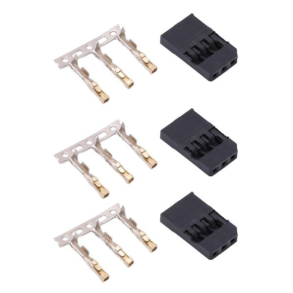 Kit Di Servo-Spina, Kit Di Pin A Crimpare Connettore Maschio Femmina, Kit Terminale Pin A Crimpare Maschio Femmina, Set Di Connettori Terminali, Kit Di Pin A Crimpare, Set Di Connettori Terminali Per Jr-image