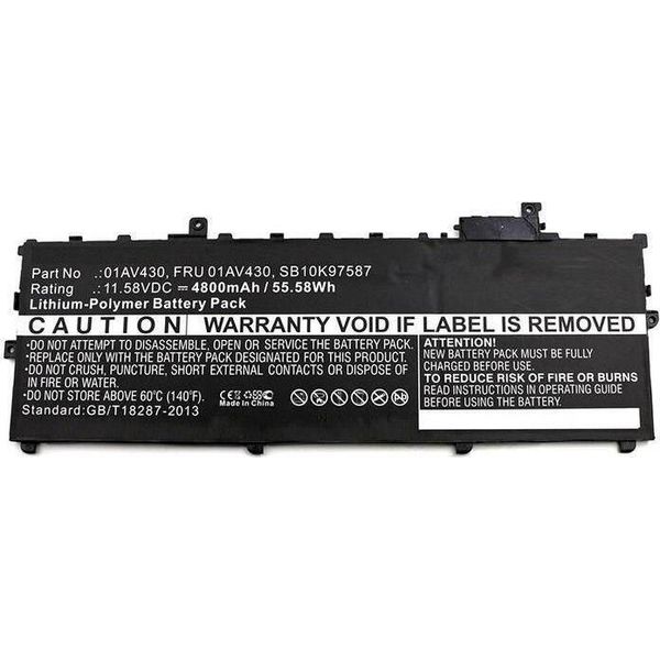Coreparts Laptop Battery 55Wh Li-Pol 11.58V 4800Mah Black - Batterie - 4.800 Mah (01AV494-CP)-image