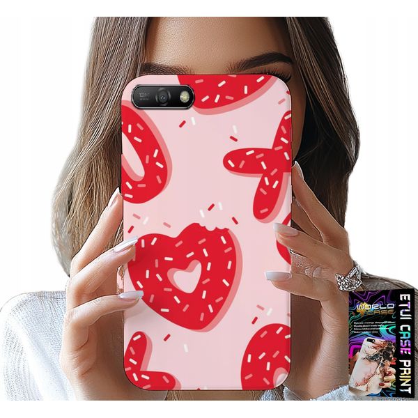 Custodia Per Huawei Y6 2018 - Design Femminile E Alla Moda Xoxo Heart + Glass-image