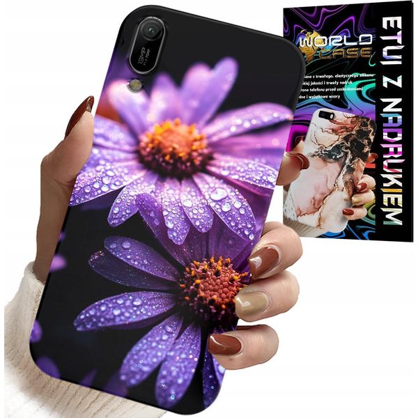 Custodia Per Huawei Y6 2019 - Custodia Cover Fiori Rosa Margherita-image