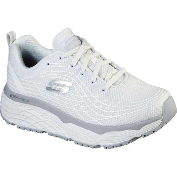 Skechers Scarpe Da Lavoro Max Cushioning Elite Sr 108016EC Wht Donna Bianco, Dimensione Scarpe: 39 Eu-image