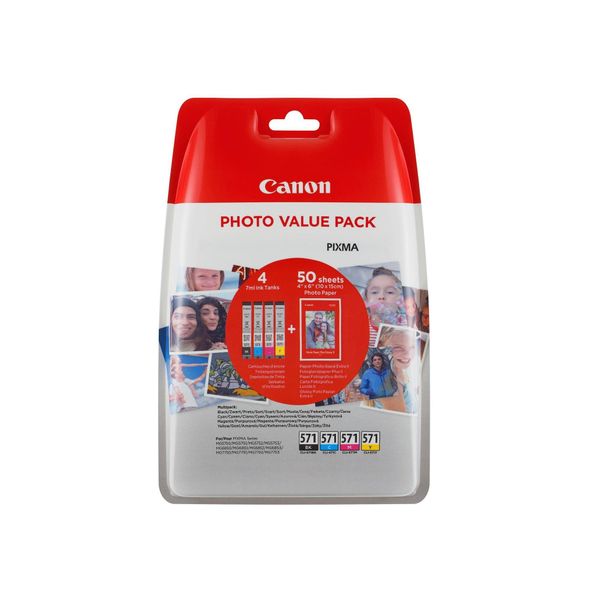 Canon 0386C006 Cartuccia D'inchiostro 4 Pz Originale Resa Standard Nero, Ciano, Giallo, Magenta-image