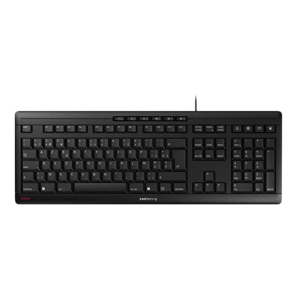 Cherry JK-8500BE-2 Cherry Tas Stream Keyboard Corded Be-Layout Schwarz-image