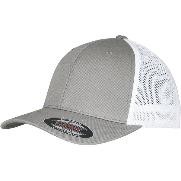 Flexfit 6511RM | Flexfit Trucker Recycled Mesh Cap - Colore: Grigio/Bianco - Taglia: S/M-image