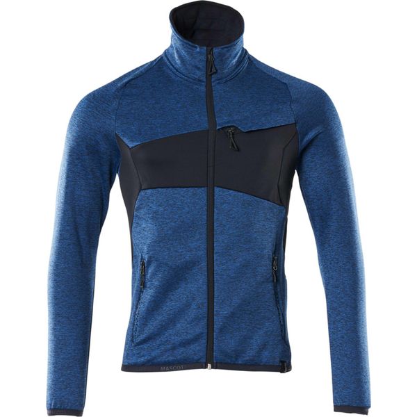 Pullover In Pile Con Zip Azzurro/Nero-Blu, Taglia 3XL Mascot 18103-316-91010-image