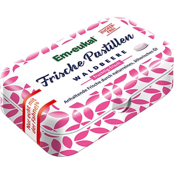 Em Eukal Pastiglie Fresche Ai Frutti Di Bosco Senza Zucchero Barattolo Di Metallo 20G-image