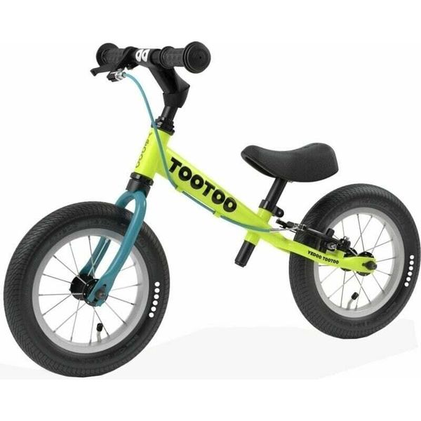 Yedoo Tootoo - Balance Bike Per Bambini Da 1,5 Anni, Con Pneumatici 12/12, Freno E Manubrio Regolabile, Certificata Lime-image