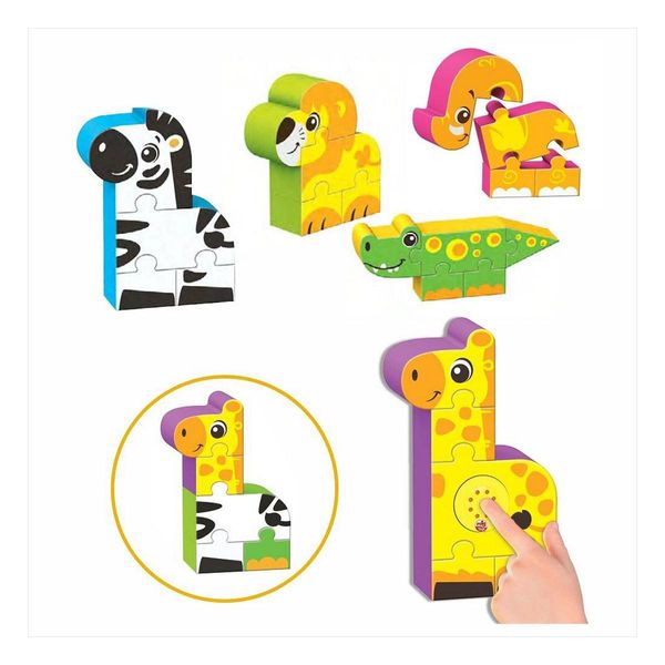 Puzzle Per Bambini Reig Zoo Blocks 22 Pezzi-image