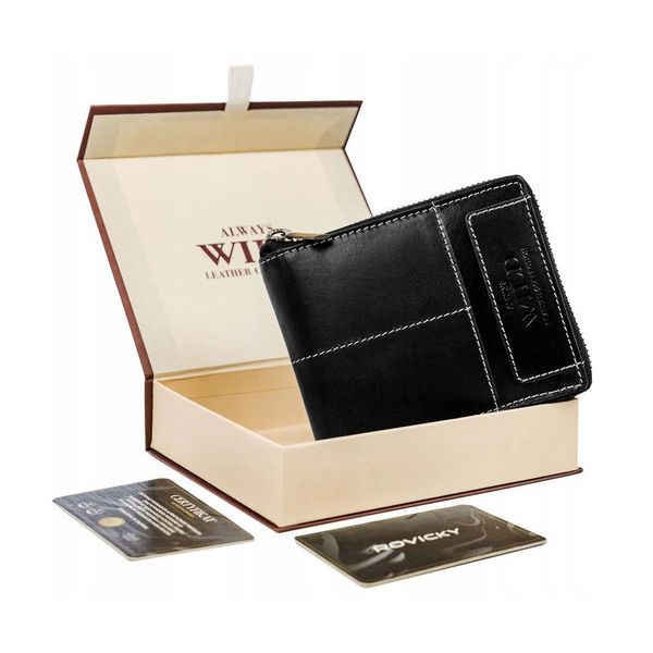 Portafoglio Grande Con Zip Da Uomo In Pelle - Always Wild-image