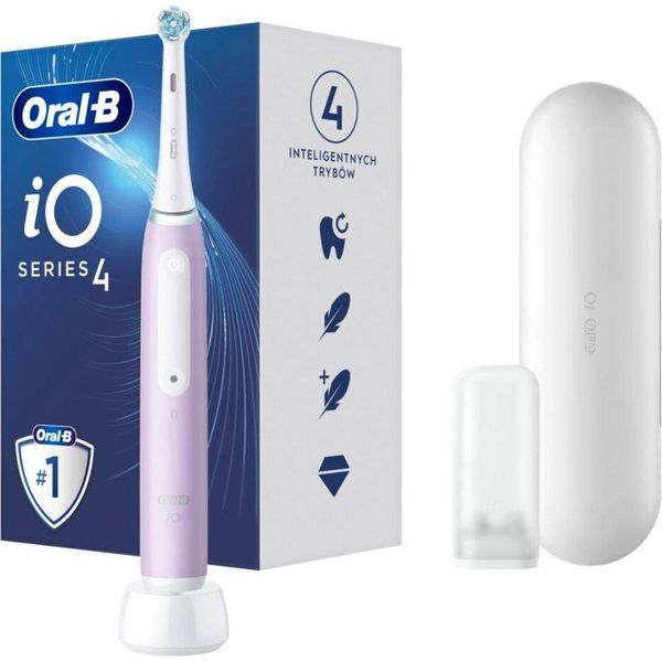 Oral-B | Io4 | Spazzolino Elettrico | Ricaricabile | Per Adulti | Viola | Numero Di Testine: 1 | Numero Di Modalità Di Spazzolamento: 4.-image