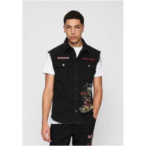 Brandit Iron Maiden Vintage Camicia Senza Maniche Notb Nero - 5XL-image