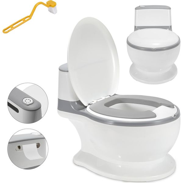 Vasino Per Bambini Yakimz, Sedile Igienico Per Bambini, Vasino Per Bambini, Istruttore Di Gabinetti Per Bambini Con Coperchio E Suono-image