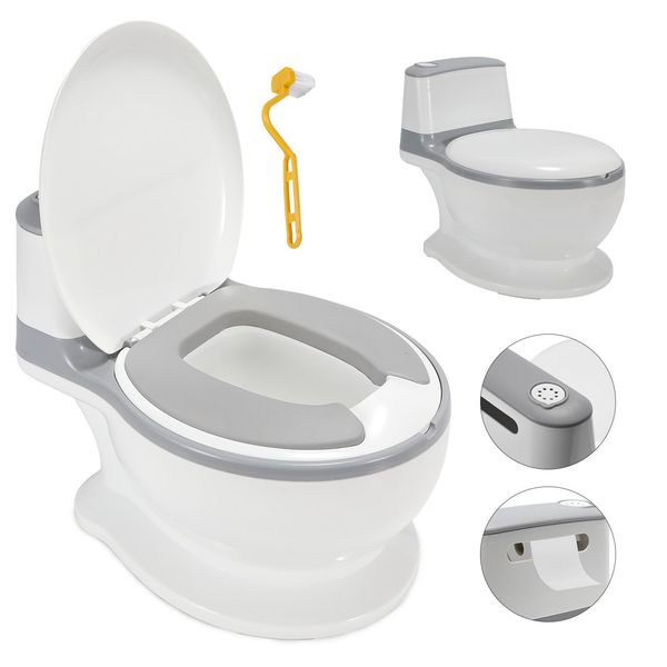 Vasino Per Bambini Tolletour, Sedile Igienico Per Bambini, Vasino Per Bambini, Istruttore Per Bambini Con Coperchio E Suono-image
