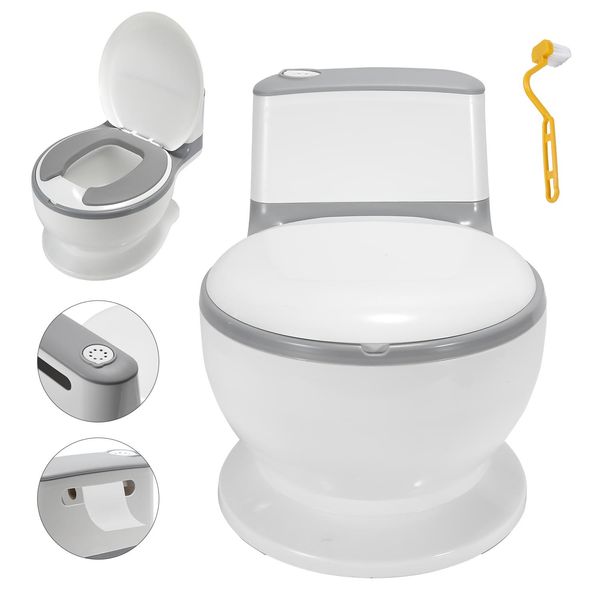 Vasino Per Bambini Tolletour Vasino Per Bambini Con Contenitore Rimovibile, Vasino Per Neonati, Istruttore Per Bambini E Neonati Con Coperchio E Suono-image