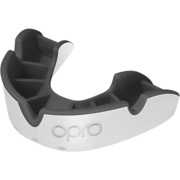 Paradenti Opro Silver Superior Fit - Bianco / Nero-image