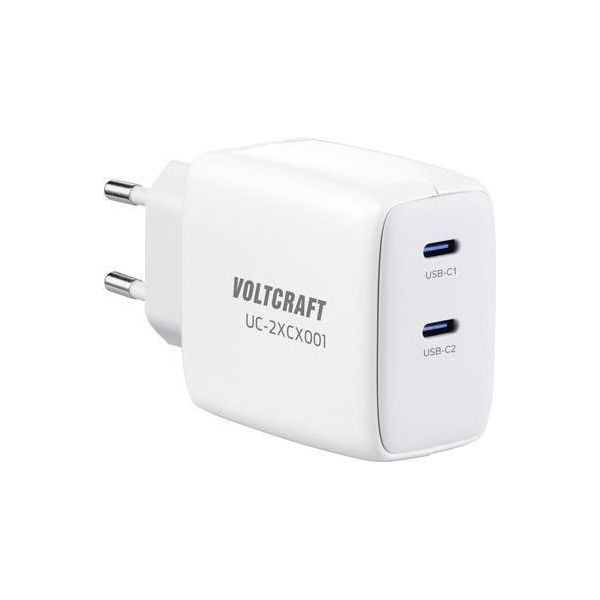 Voltcraft Gan VC-13091940 Caricatore Usb Da Interno Corrente Di Uscita (Max.) 3,25 A 2 X USB-C® (VC-13091940)-image