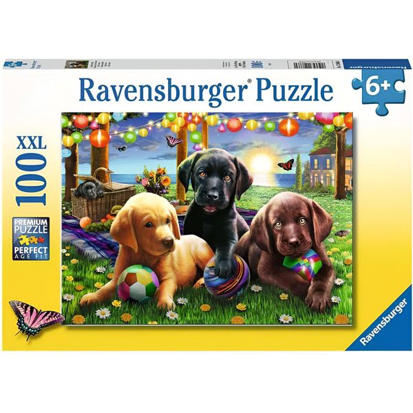 Ravensburger 12886 Ravensburger Xxl Hunde Picknick Puzzle 100 Teile-image
