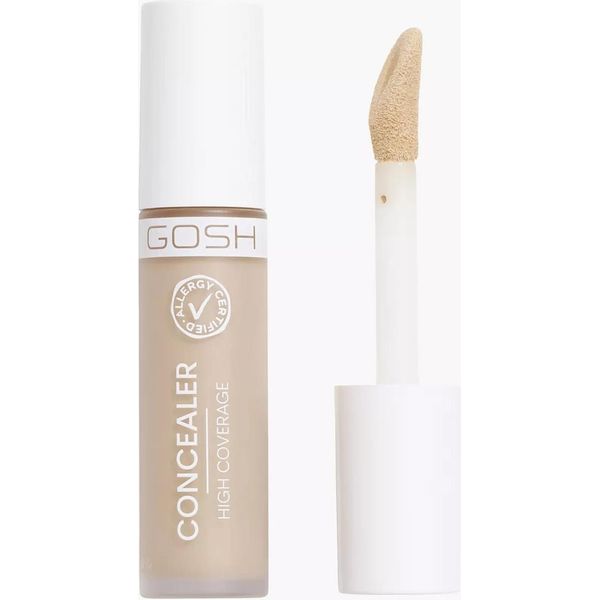 Gosh Concealer Alta Copertura Correttore Forte Con Applicatore 001 Porcellana, 6Ml-image