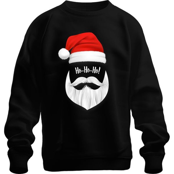 Ho Ho Ho Babbo Natale - Regalo Di Natale Maglione Di Natale Unisex, Nero, M-image