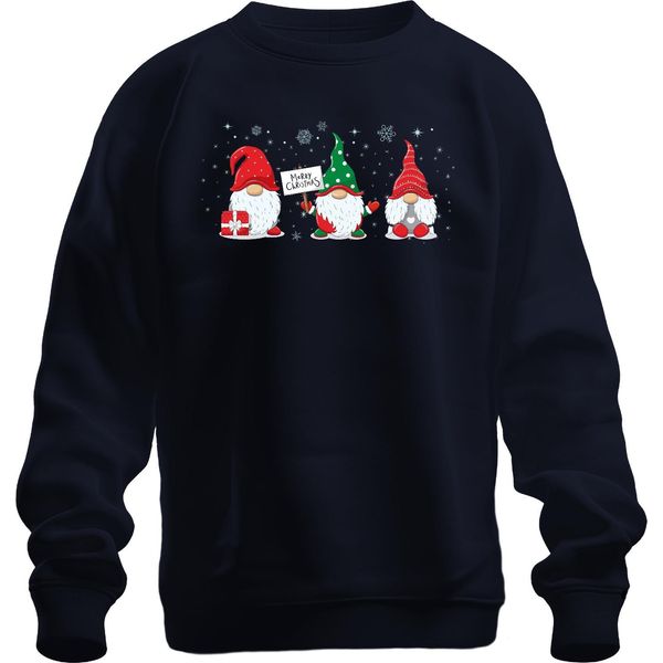 Gnomo Di Natale Gnomo Elfo - Regalo Di Natale Maglione Di Natale Unisex, Navy, Xl-image