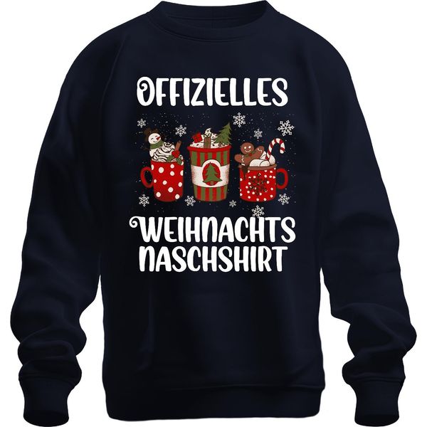 Divertente Bradipo Che Fa Merenda - Regalo Di Natale Maglione Di Natale Unisex, Navy, Xl-image