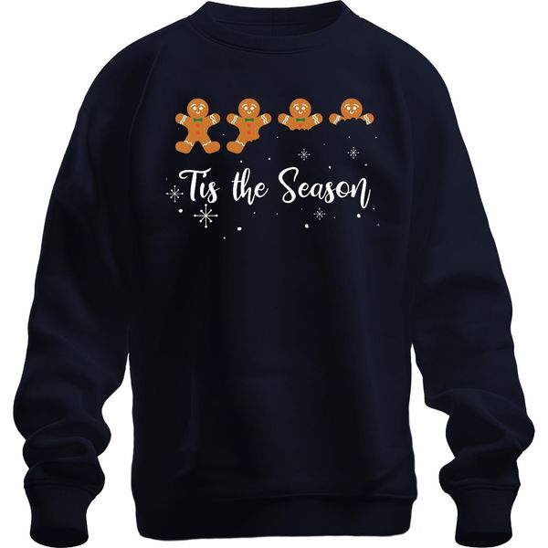 Tis The Season Gingerbread - Regalo Di Natale Maglione Di Natale Unisex, Navy, L-image
