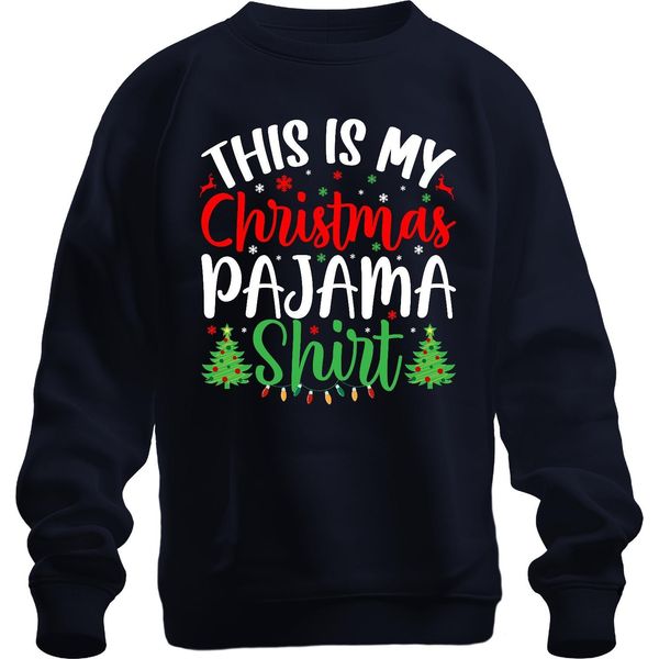 Questa è La Mia Camicia Pigiama Di Natale Pigiama - Weihnachten Xmas Christmas Unisex Pullover, Navy, Xxl-image