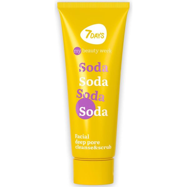 7DAYS Scrub Viso Con Soda, Zinco E Vitamina C Scrub Esfoliante Nutriente Per La Pelle Con Estratti Di Frutta 80Ml-image