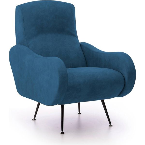 Talamo Italia Poltrona Dromondin Blu, Braccioli Peso Supportato 90 Kg Italy-image